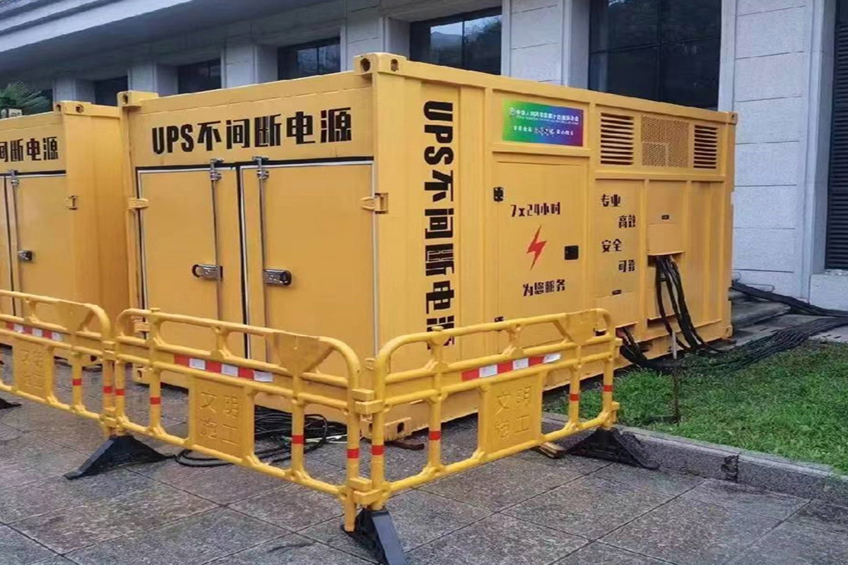 青白江发电机租赁施工现场
